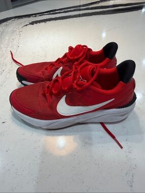 Nike Red and White Boys Athletic Sneakers